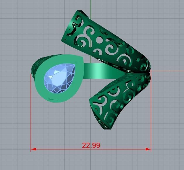 ring jewelry 3D print model_8