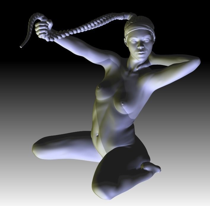 Aida  female figurine for 3D printing 3D print model_5