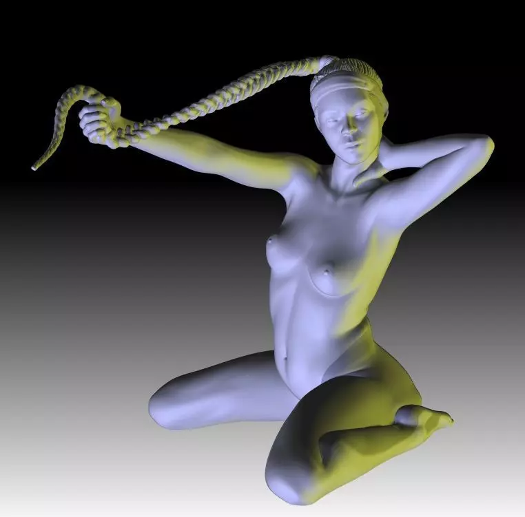 Aida  female figurine for 3D printing 3D print model_0