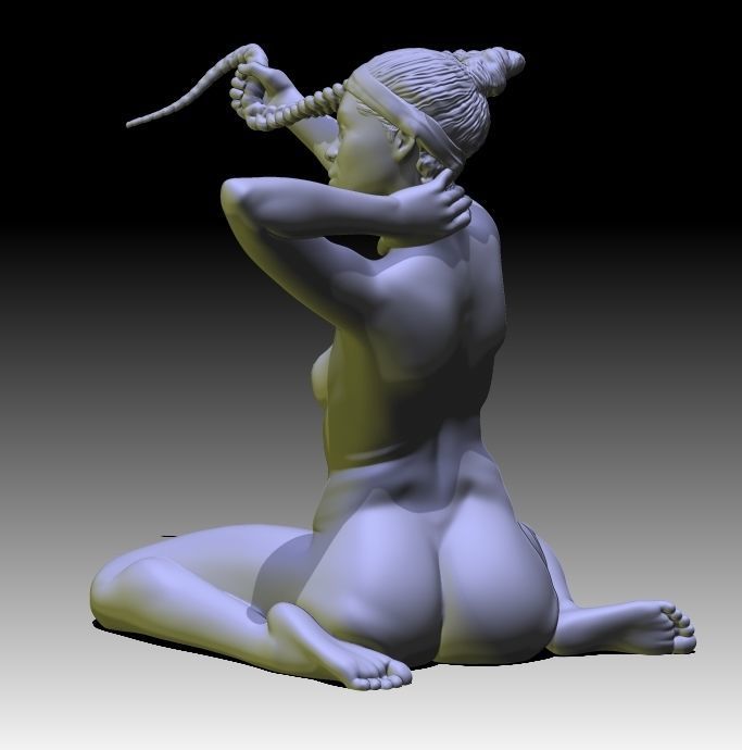 Aida  female figurine for 3D printing 3D print model_4