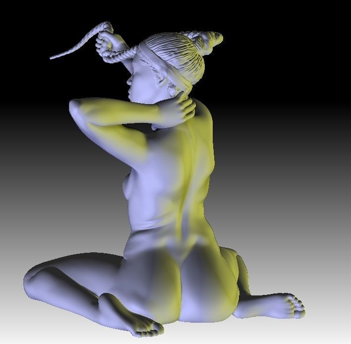 Aida  female figurine for 3D printing 3D print model_7