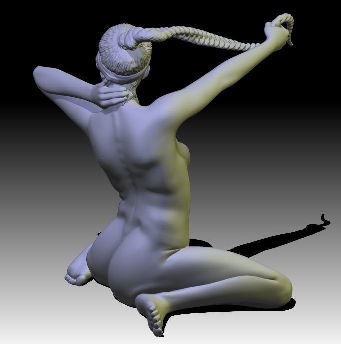 Aida  female figurine for 3D printing 3D print model_3