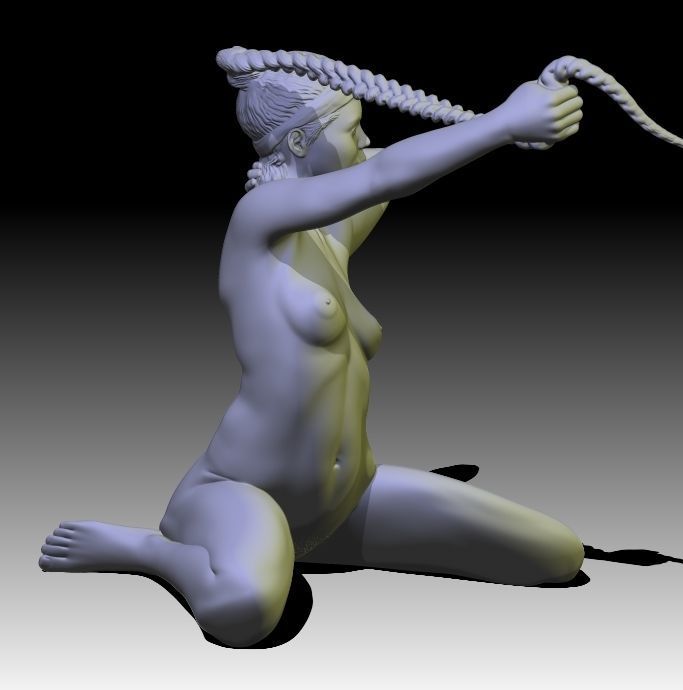 Aida  female figurine for 3D printing 3D print model_2