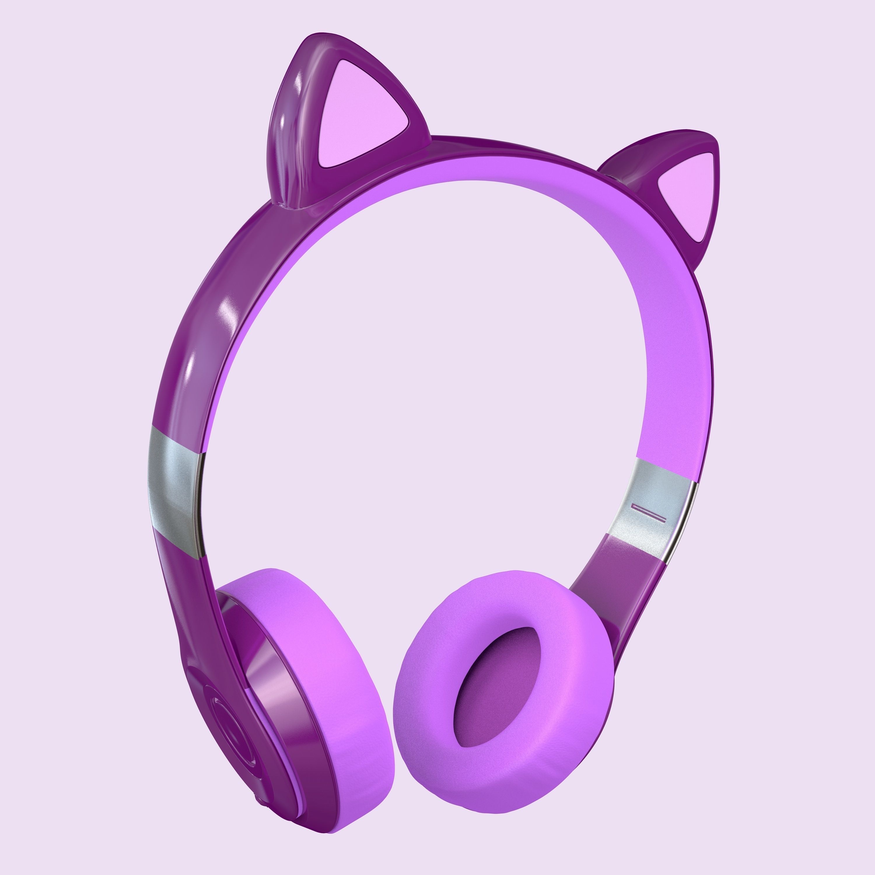Wireless Cat Ear Headphones 3D model_3