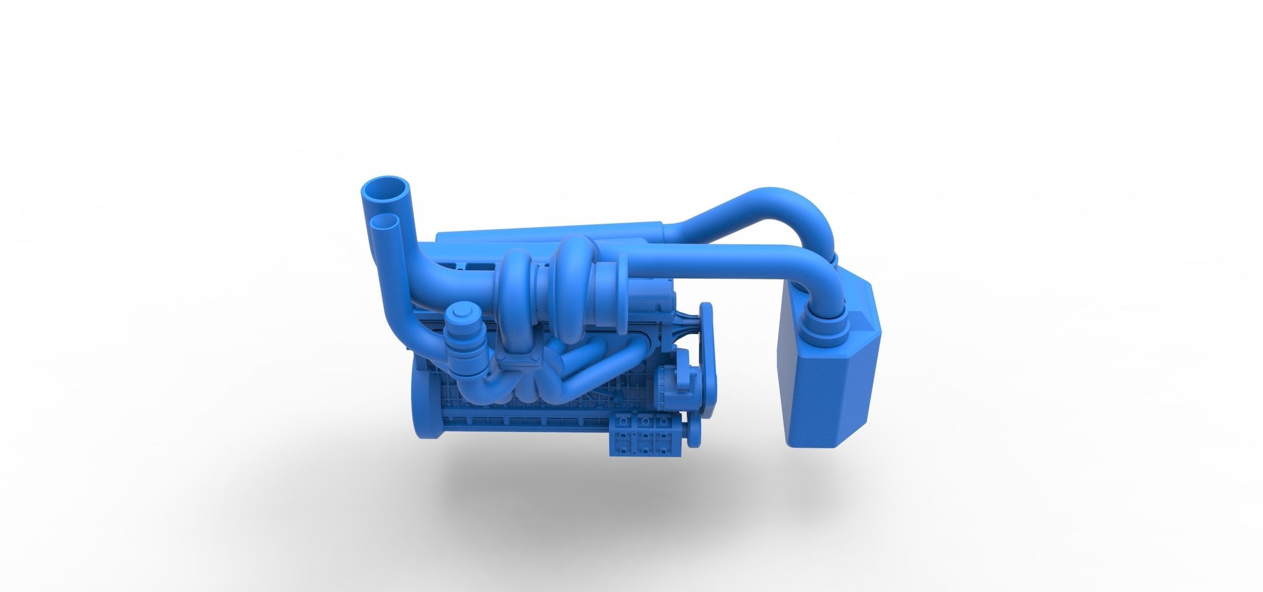 Engine of Uphill Sand Racing Dragster Scale 1 to 25 3D print model_13