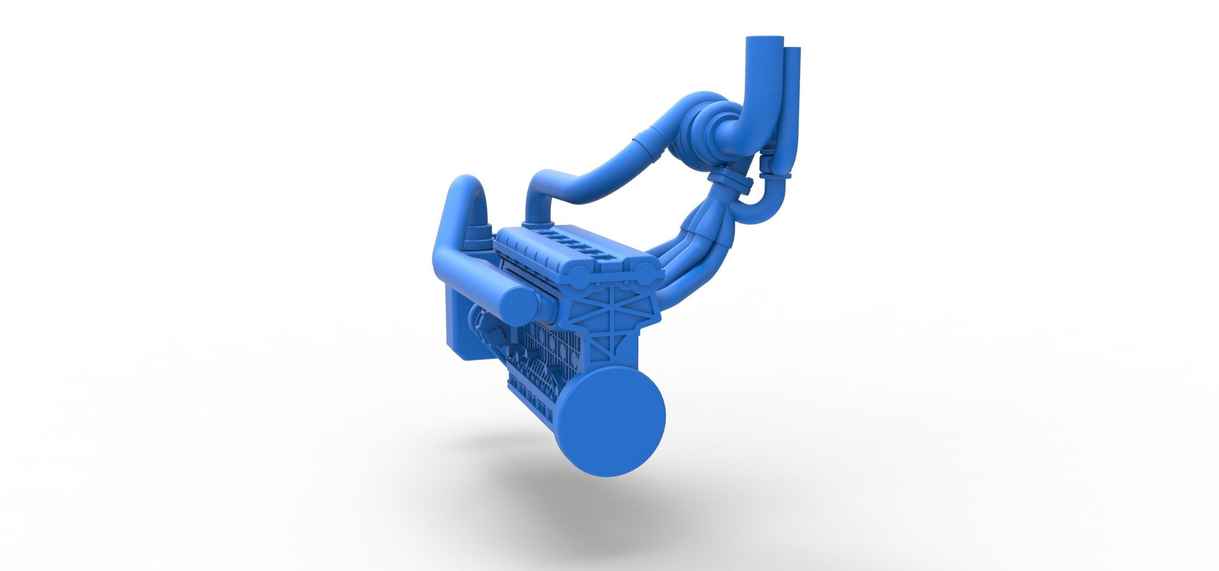 Engine of Uphill Sand Racing Dragster Scale 1 to 25 3D print model_8