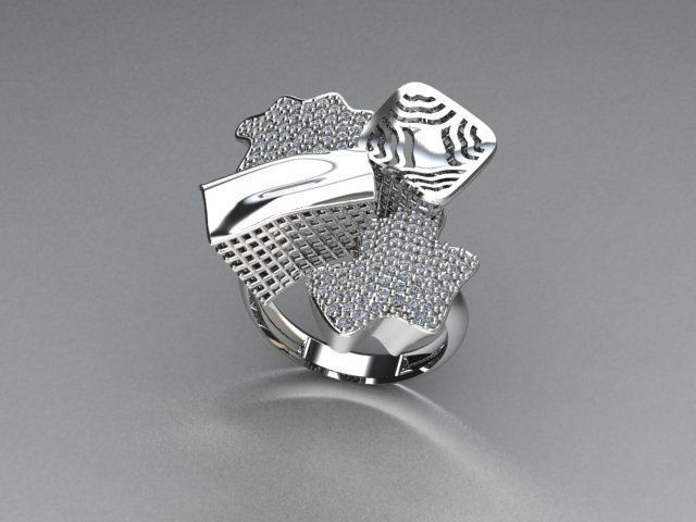 ring jewelry 3D print model_3