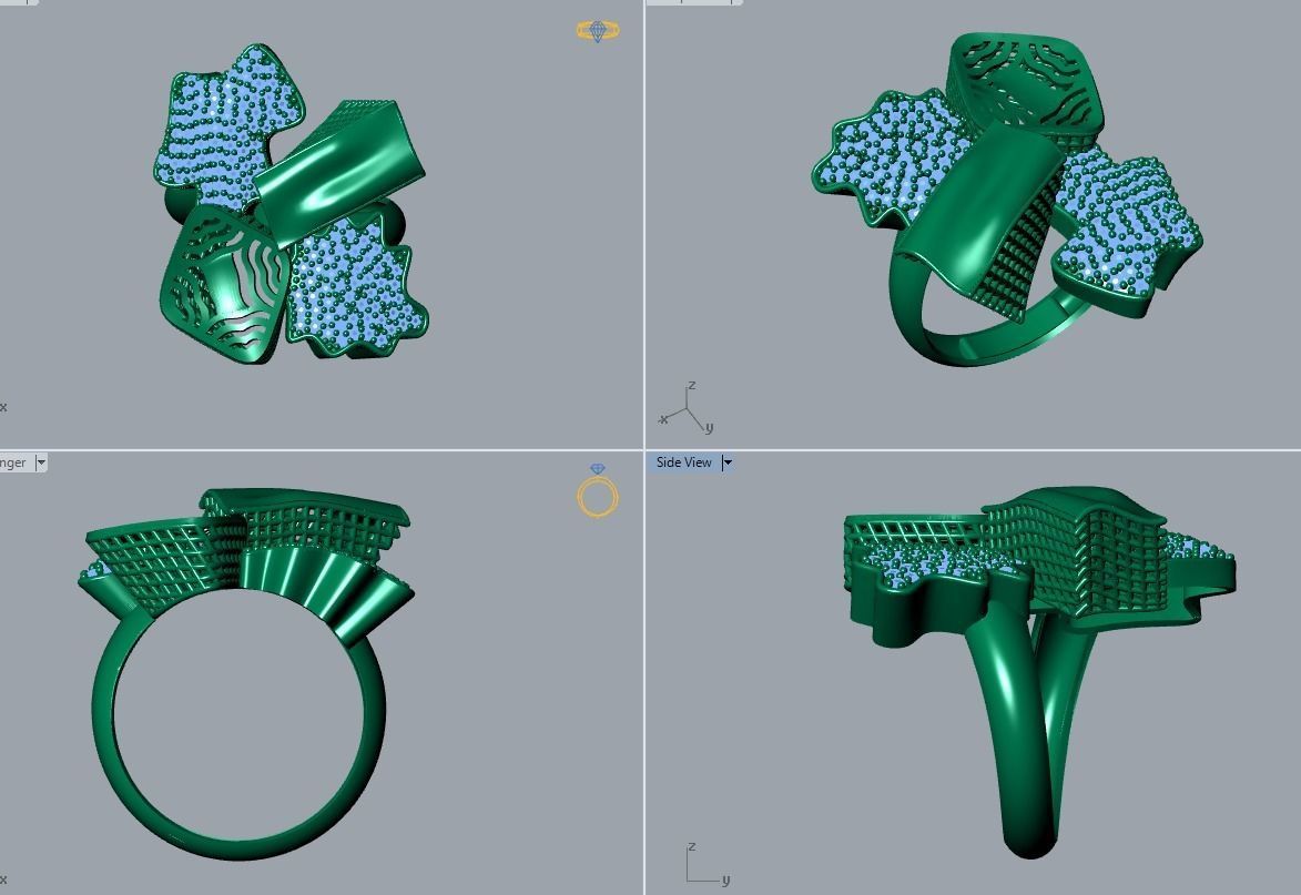 ring jewelry 3D print model_4