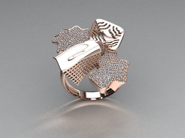 ring jewelry 3D print model_2