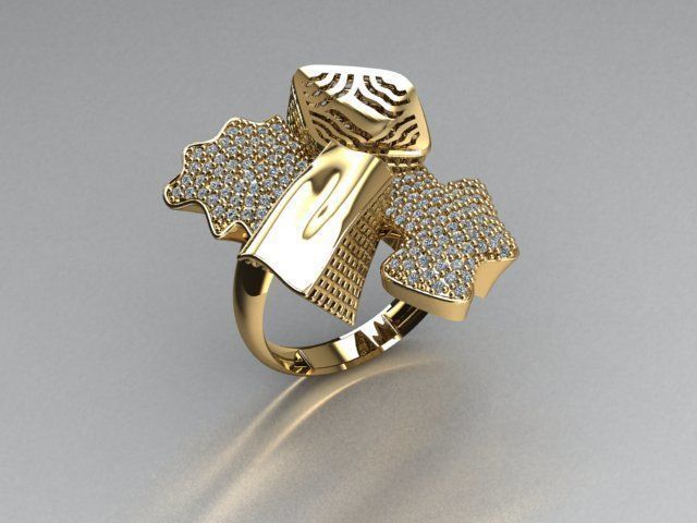 ring jewelry 3D print model_1