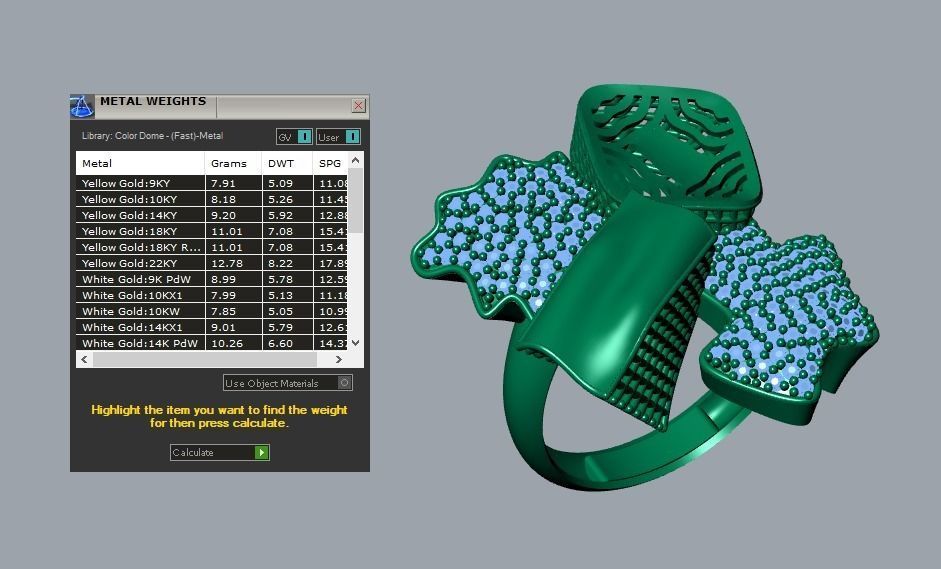 ring jewelry 3D print model_5