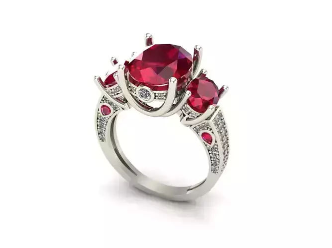 Elegant Ruby Royal Ring