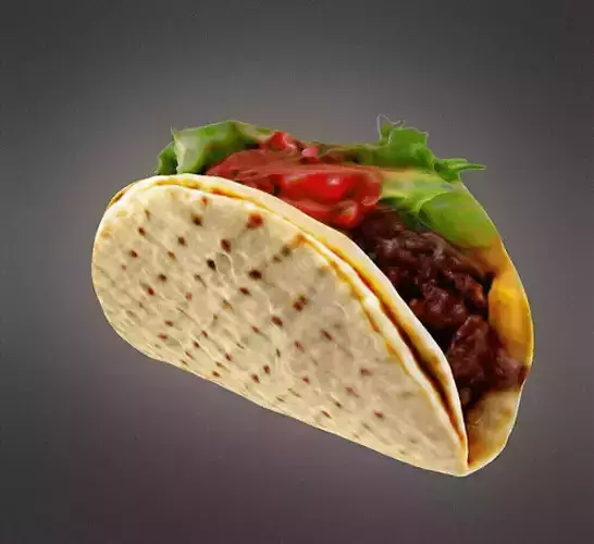 Taco food 3D print model