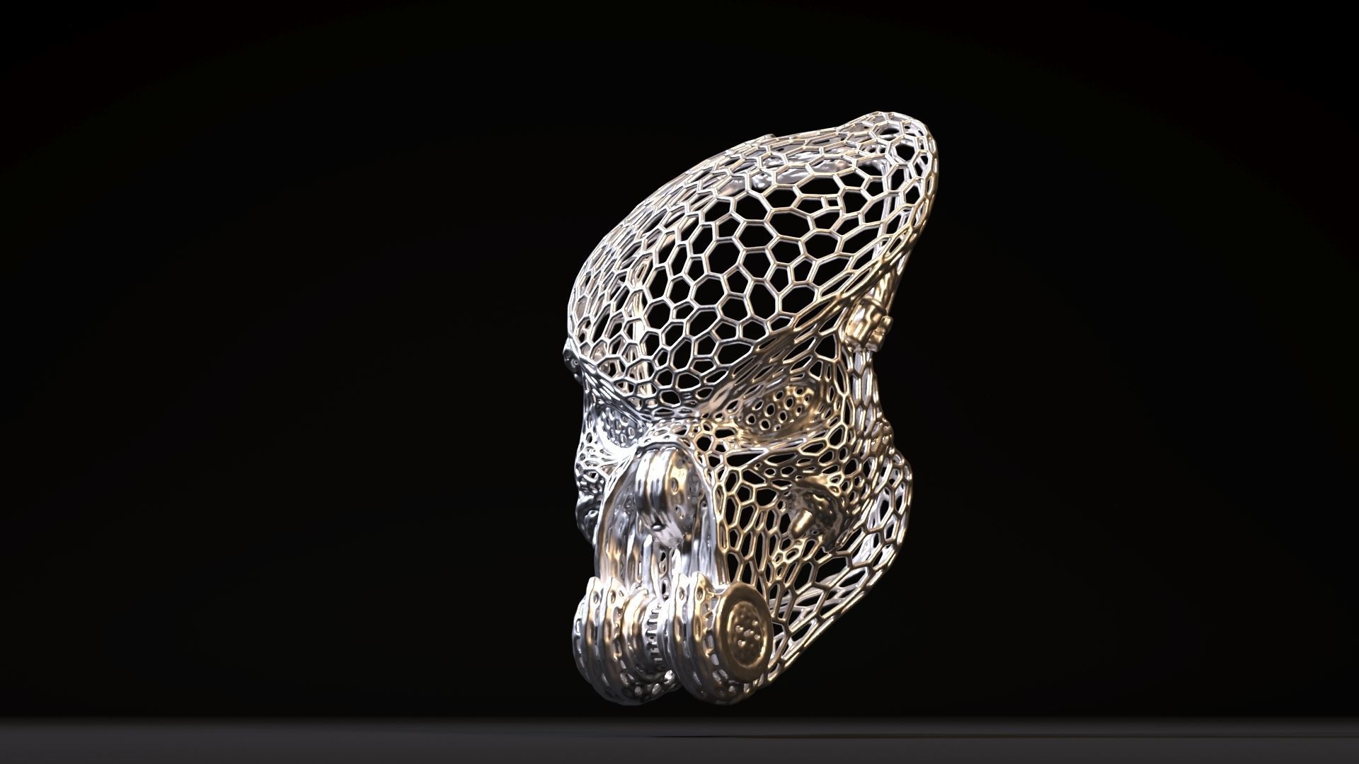 Predator Mask 3D print model_1