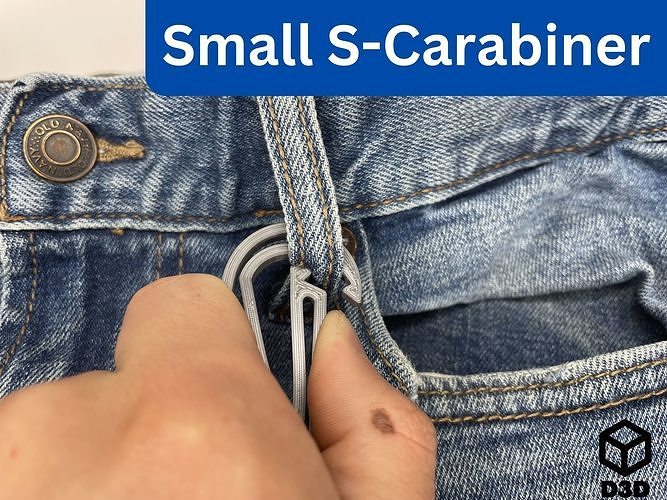 Small S-Carabiner V2 Free 3D print model