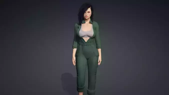 Sexy Character - Fully Rigged 3D model