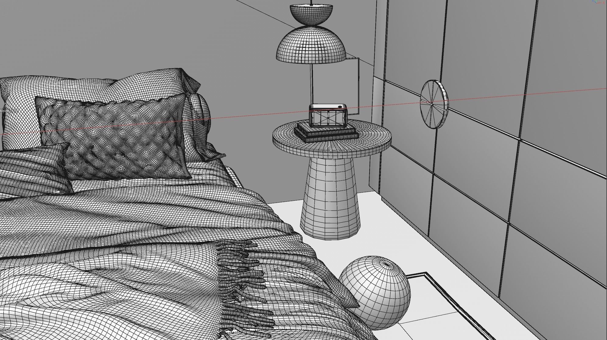 Child Bedroom Interior Scene for Cinema 4D and Redshift Render 3D model_8