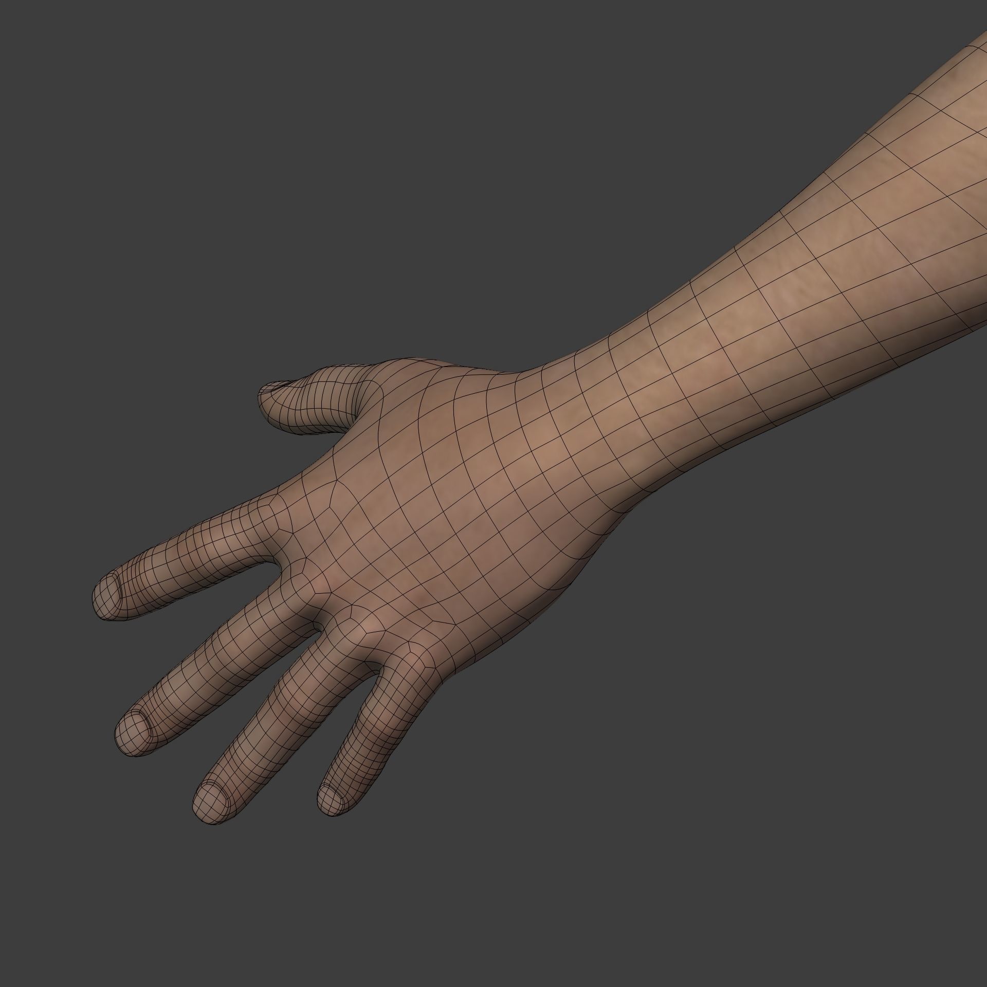 Tennis Player With IK and FK Rig Low-poly 3D model_24