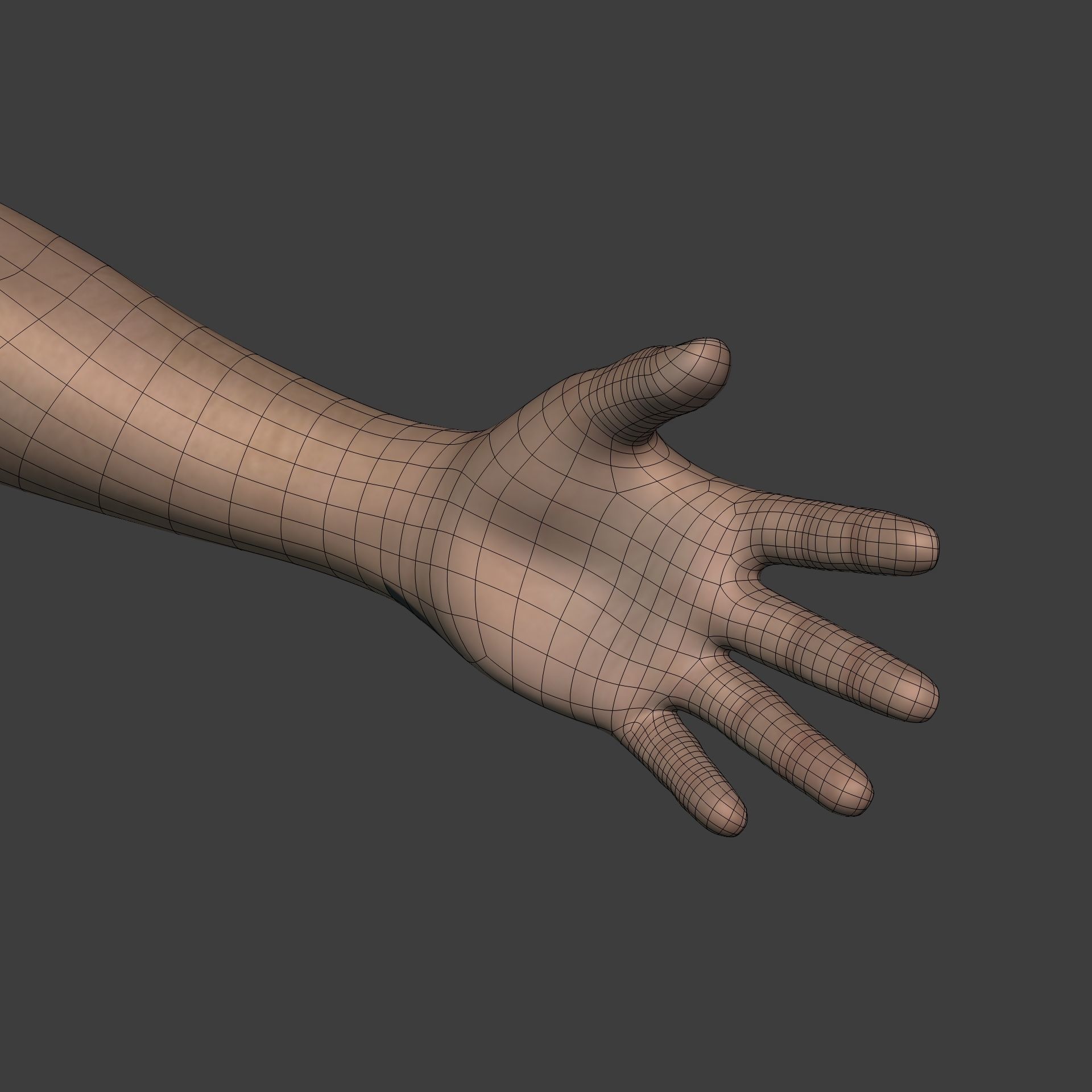 Tennis Player With IK and FK Rig Low-poly 3D model_25