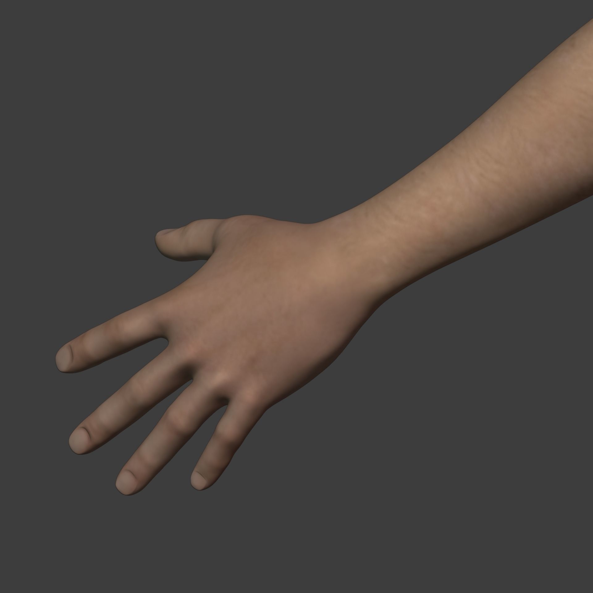 Tennis Player With IK and FK Rig Low-poly 3D model_23