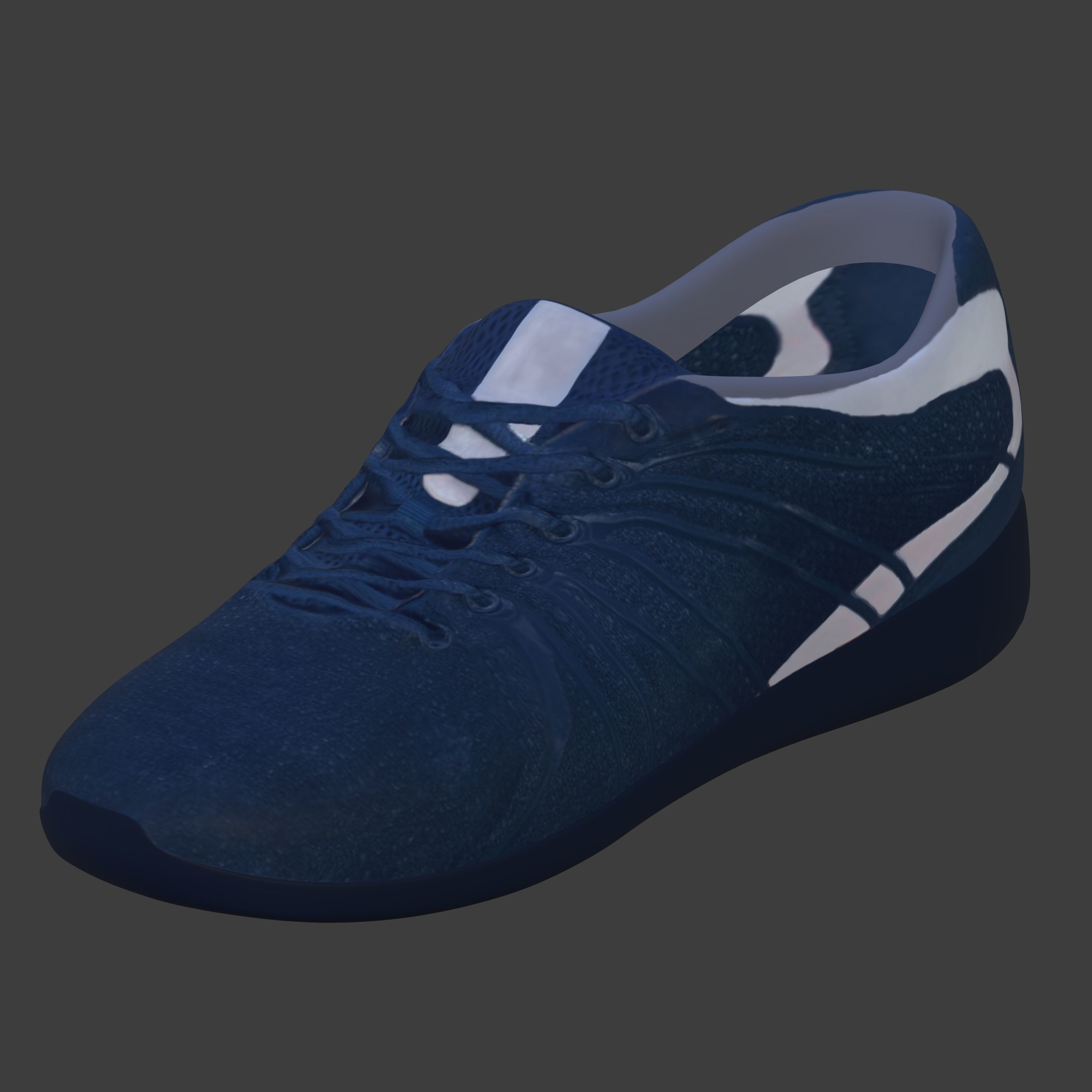 Tennis Player With IK and FK Rig Low-poly 3D model_31