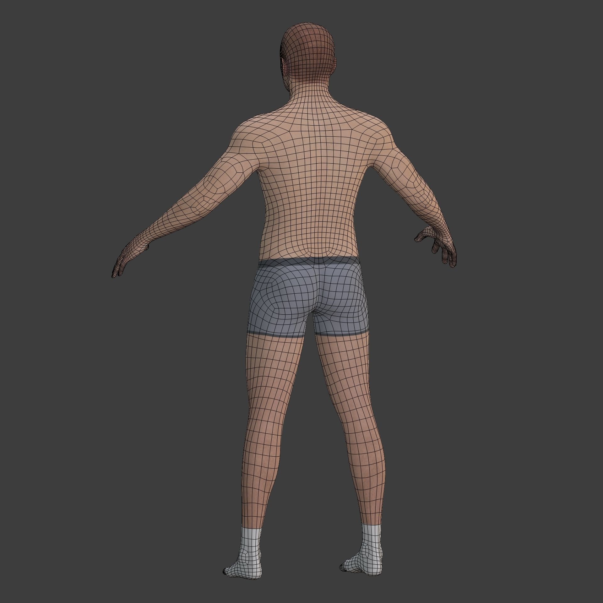 Tennis Player With IK and FK Rig Low-poly 3D model_22