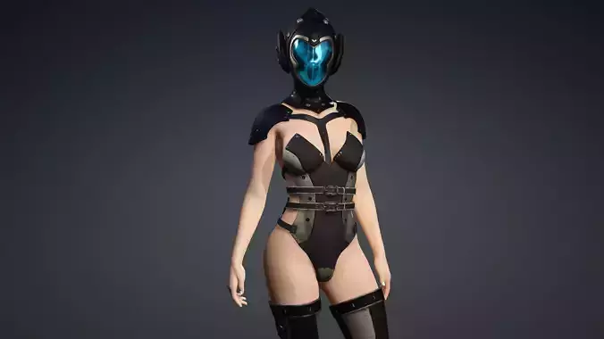 Sexy Character - Fully Rigged 3D model