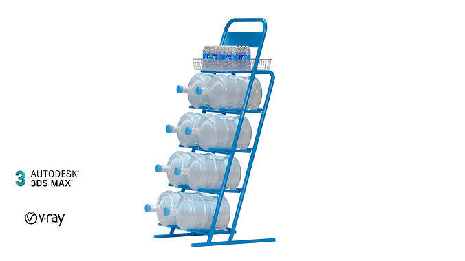 bottles stand 3D model