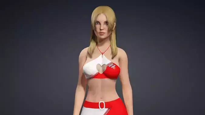 Sexy Character - Fully Rigged 3D model