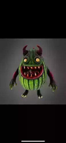 Scary pickle monster