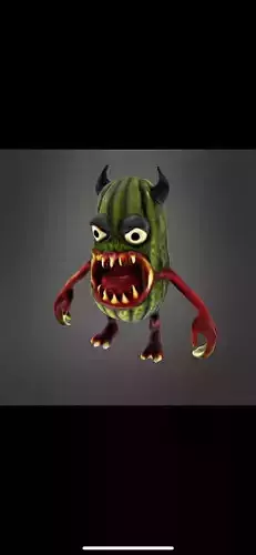 Scary pickle monster