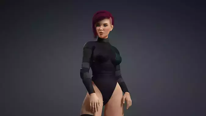 Sexy Character - Fully Rigged 3D model