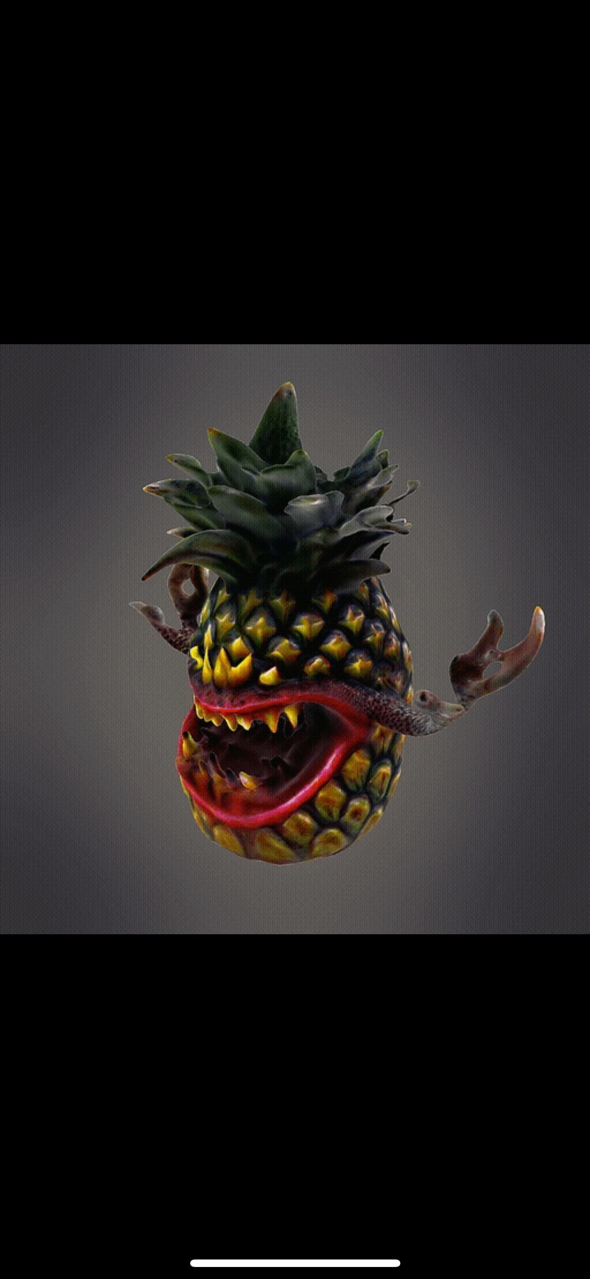 Scary Pineapple monster 3D print model_6