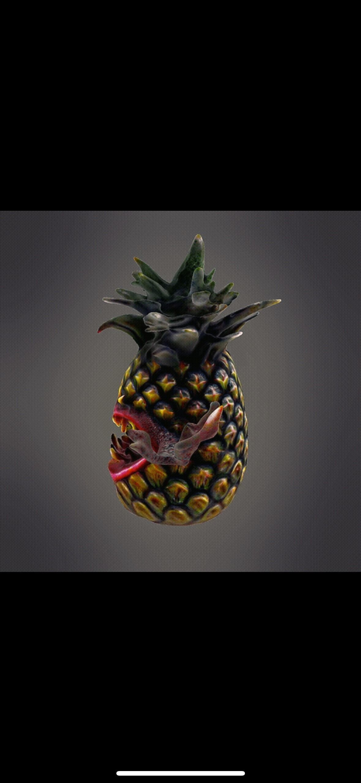 Scary Pineapple monster 3D print model_5