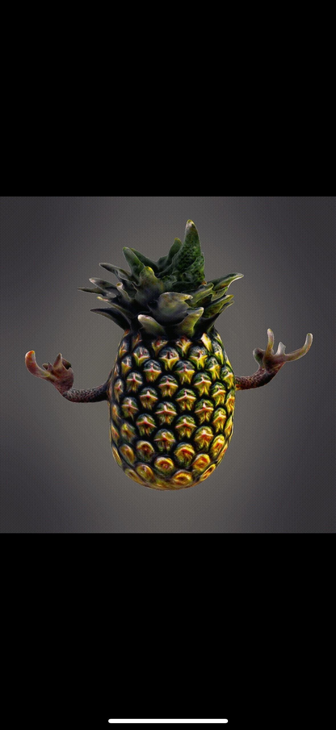 Scary Pineapple monster 3D print model_4