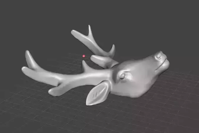 DEER AND ANTLERS WALL DECORATION