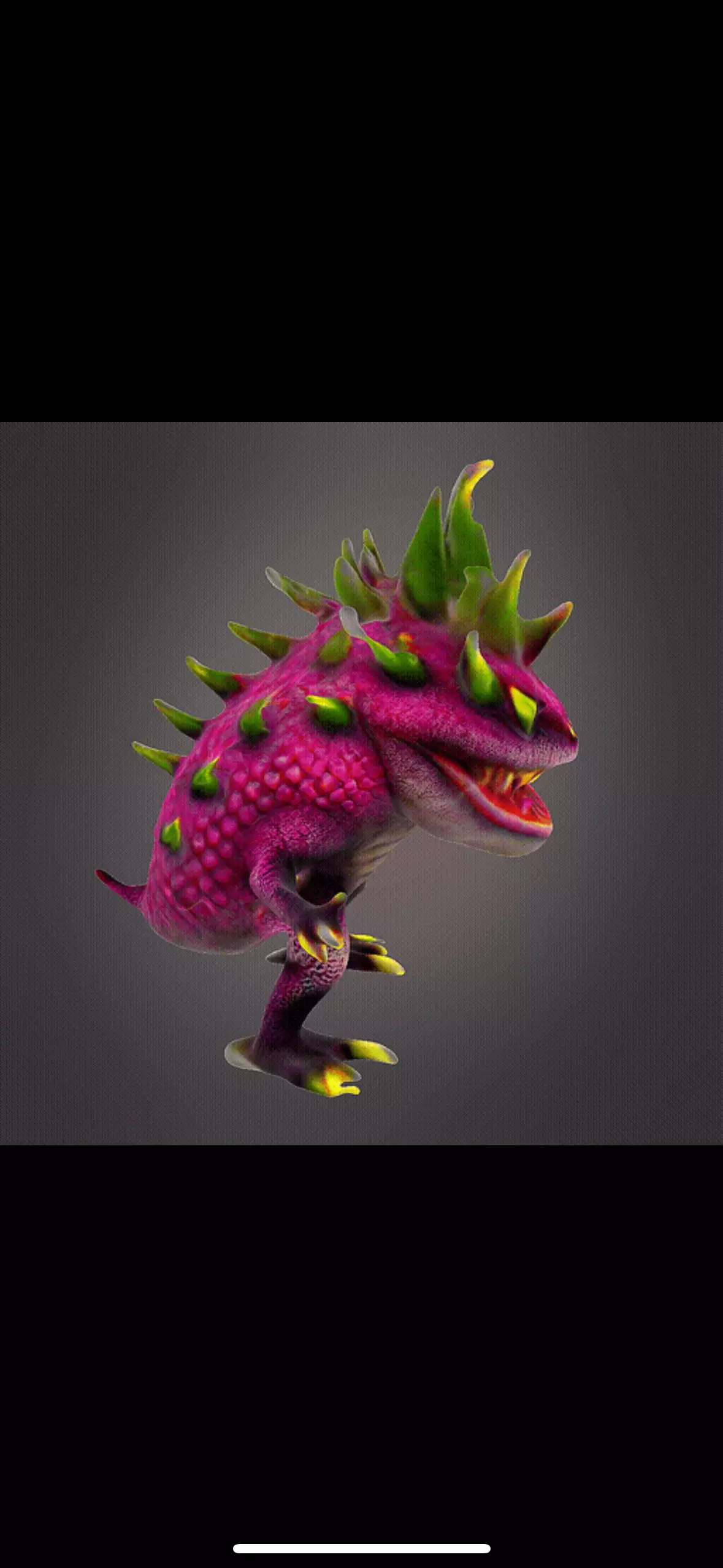 Scary dragon fruit monster 3D print model_0