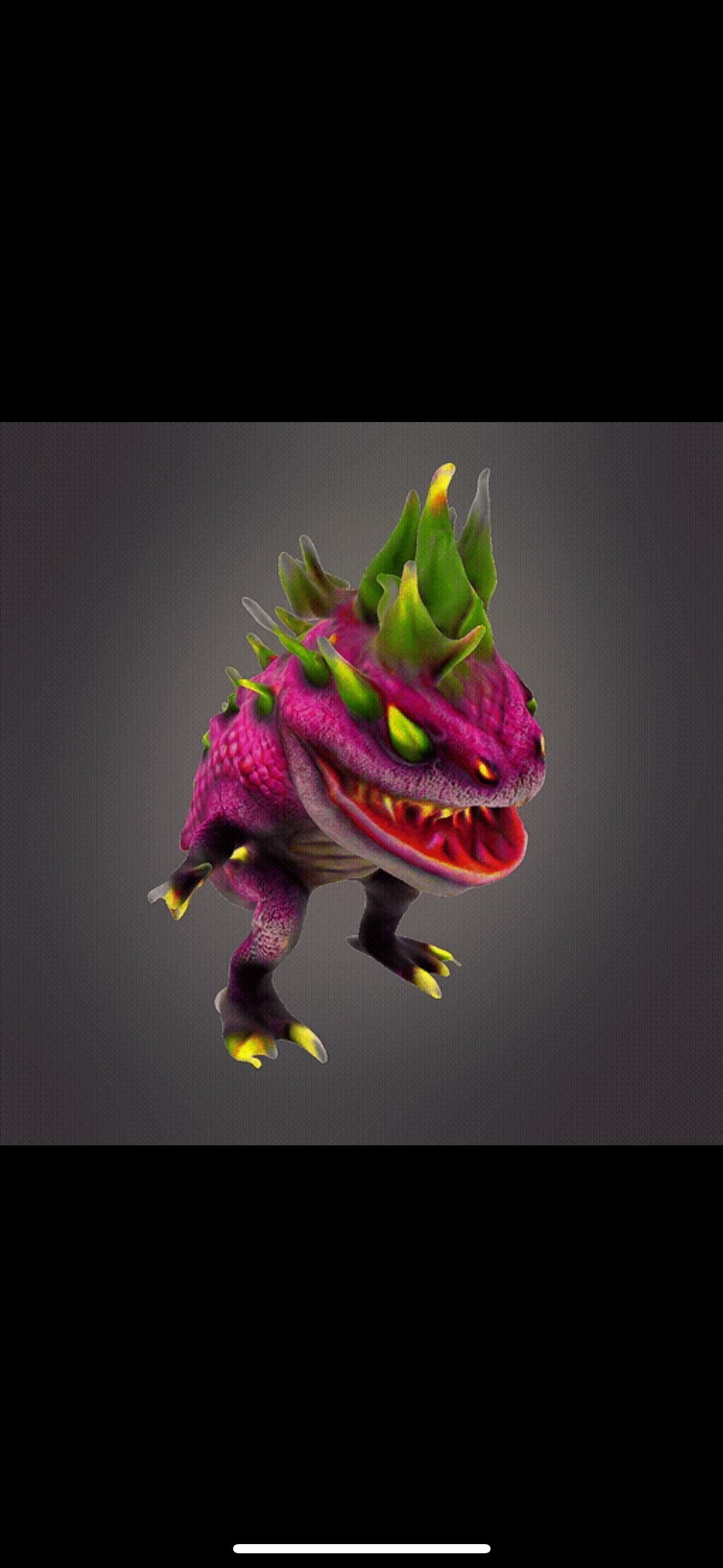 Scary dragon fruit monster 3D print model_4