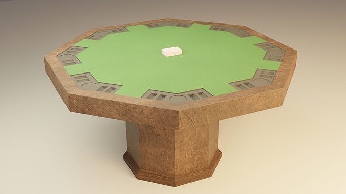 Poker Table Free 3D model