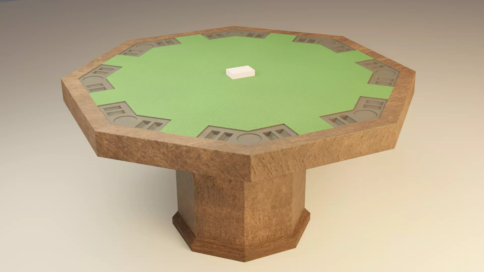 Poker Table Free 3D model_0