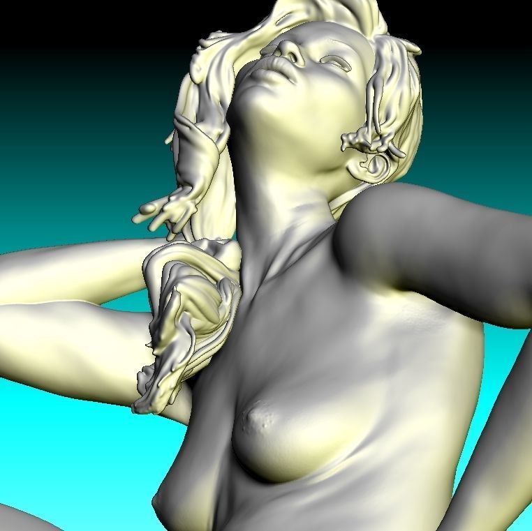 Calystre nude female figurine for 3D ptinting 3D print model_6