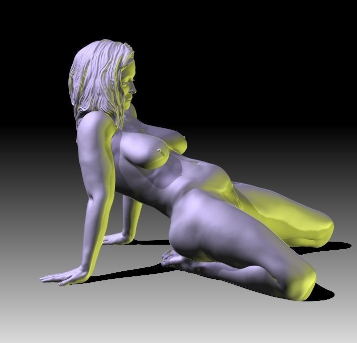 Sofi nude female figurine for 3D printing 3D print model_2