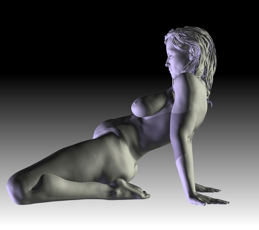 Sofi nude female figurine for 3D printing 3D print model_4