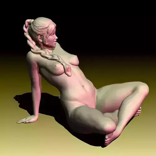 Myriam nude female figurine for 3D printing 3D print model