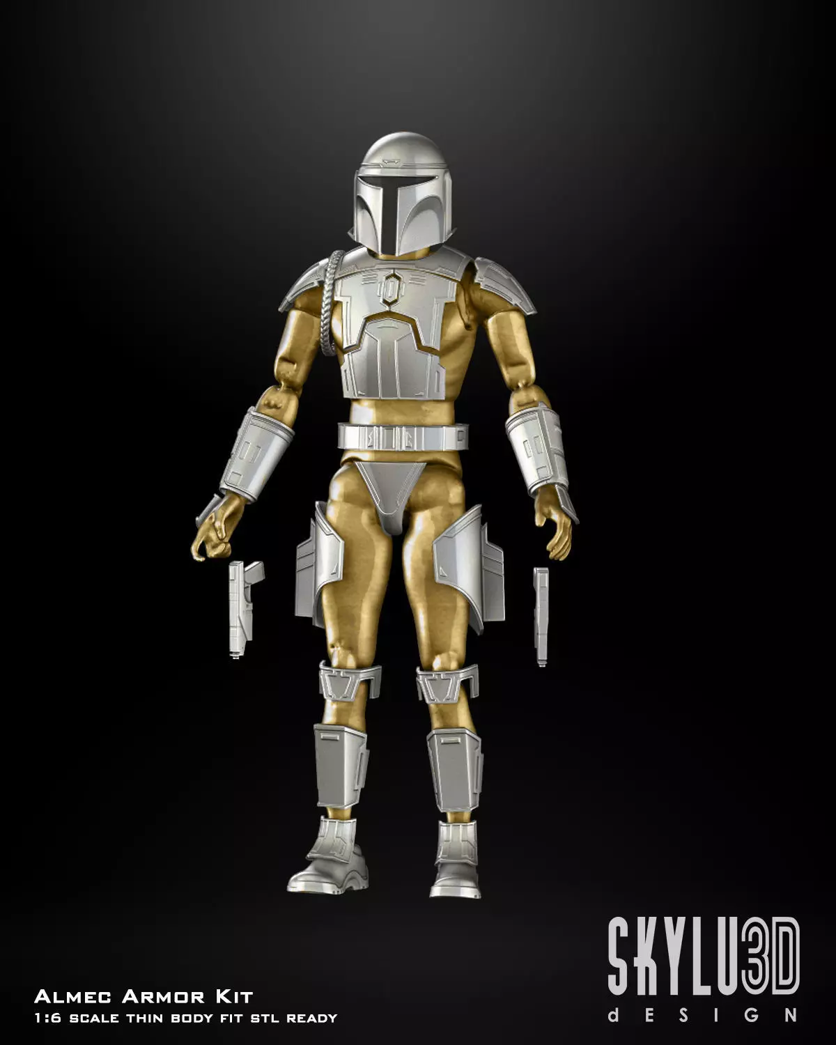 Almec Armor One6 Scale Custom 3D Print STL files 3D print model_0