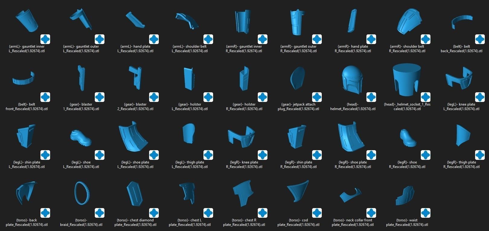 Almec Armor One6 Scale Custom 3D Print STL files 3D print model_1