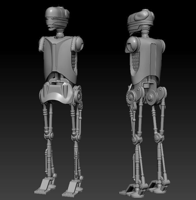 EV-9D9 Articulation Droid One12 Scale STL 3D print model_2