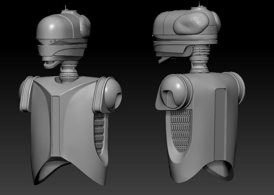 EV-9D9 Articulation Droid One12 Scale STL 3D print model_1