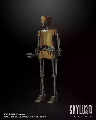 EV-9D9 Articulation Droid One12 Scale STL 3D print model