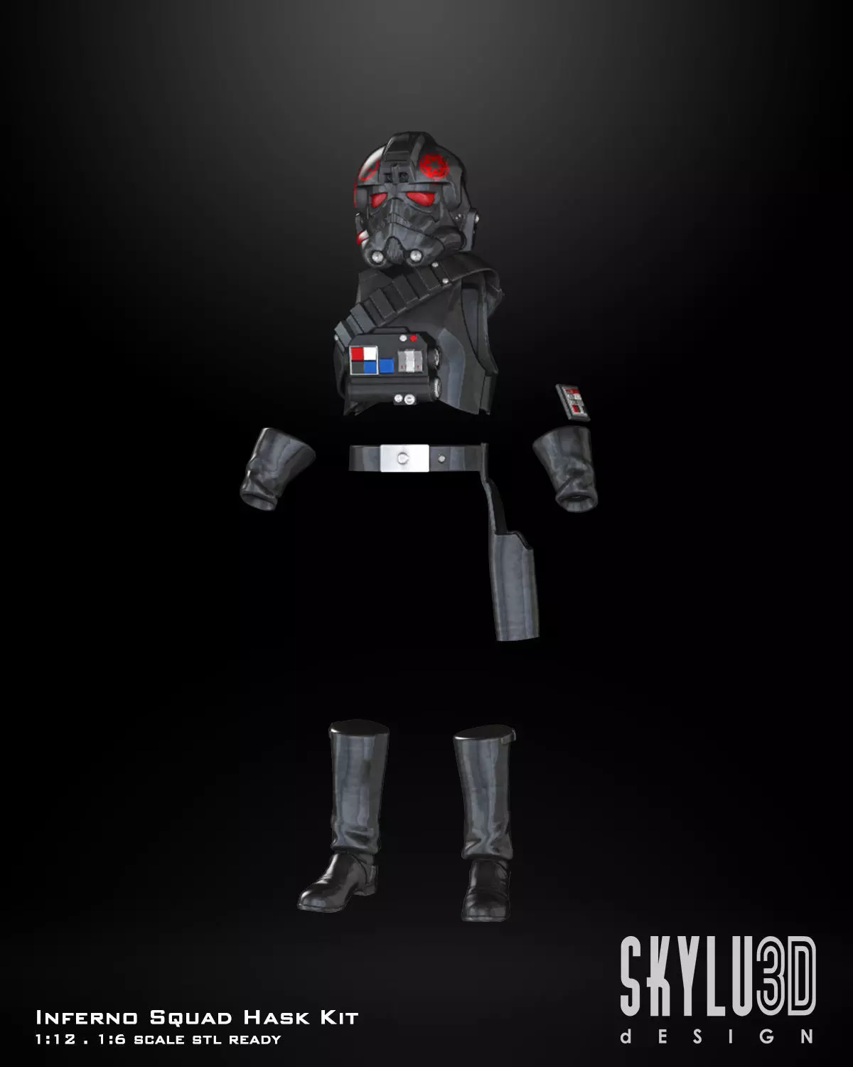 Inferno Squad - Hask One12 Scale Custom 3D Print STL Files 3D print model